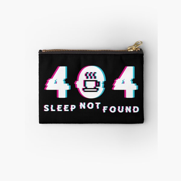 Item preview, 404 Sleep Not Found - Glitch Art Coffee Programming T-Shirt designed and sold by Kist221.