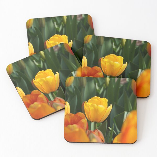 Item preview, Yellow Tulip in Garden designed and sold by Bloom-N-Blossom.