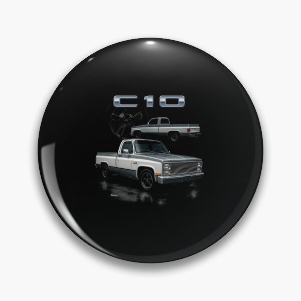 Item preview, 1981 Chevy C10 Squarebody – Classic Two-Tone Slammed Pickup designed and sold by TheArtOfCar.