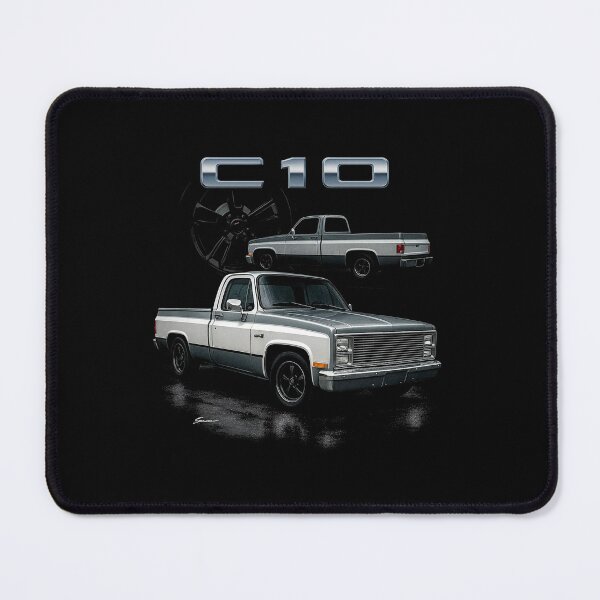 Item preview, 1981 Chevy C10 Squarebody – Classic Two-Tone Slammed Pickup designed and sold by TheArtOfCar.