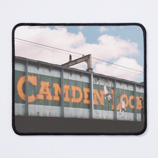 Item preview, London, England I Camden Town industrial bridge to the vibrant urban atmosphere of famous district to the retro vintage aesthetic architecture of urban street cityscape letters mural street art designed and sold by Julie Travel Photography.