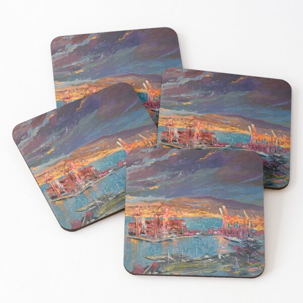 Item preview, Vancouver Coal Harbour | original painting designed and sold by Moolversin.