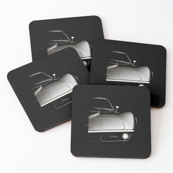 Item preview, 1969 Corvette Stingray Half Front View – Sleek Silver Classic Elegance designed and sold by TheArtOfCar.