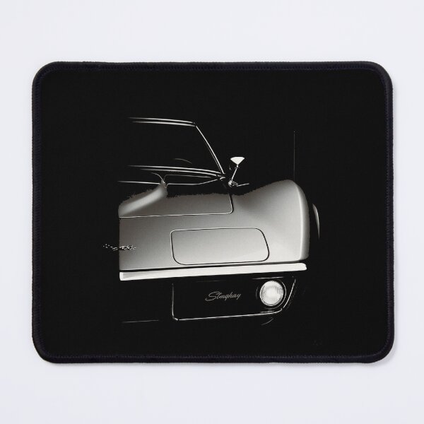 Item preview, 1969 Corvette Stingray Half Front View – Sleek Silver Classic Elegance designed and sold by TheArtOfCar.