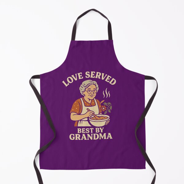 Item preview, Grandma serving food with vintage charm designed and sold by barmaz.