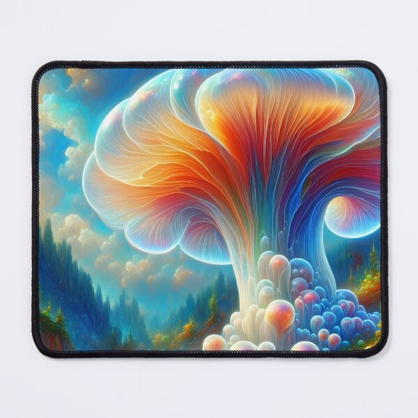 Item preview, Magical enormous funghi Fantasy Nature Art designed and sold by EmeraldeaArt.