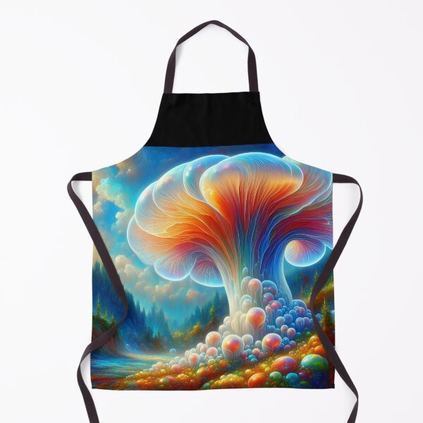 Item preview, Magical enormous funghi Fantasy Nature Art designed and sold by EmeraldeaArt.