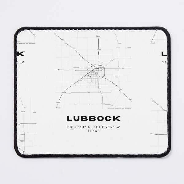 Item preview, Lubbock Map Print – Minimalist West Texas Poster in Black & White designed and sold by RM-Journey.