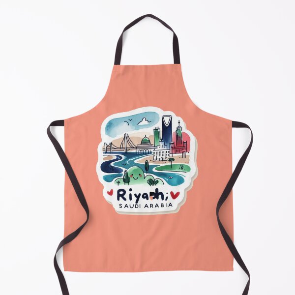 Item preview, Riyadh, Saudi Arabia – Cute Minimalist Watercolor Cityscape Illustration, designed and sold by PaintMeWorld.