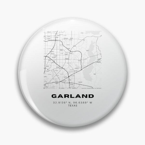Item preview, Garland Map Poster – Minimalist Black & White Texas Wall Art designed and sold by RM-Journey.