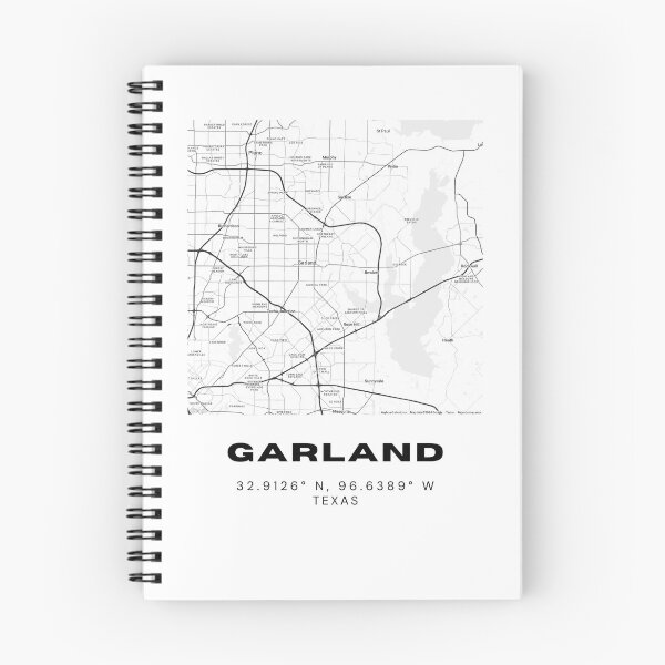 Item preview, Garland Map Poster – Minimalist Black & White Texas Wall Art designed and sold by RM-Journey.