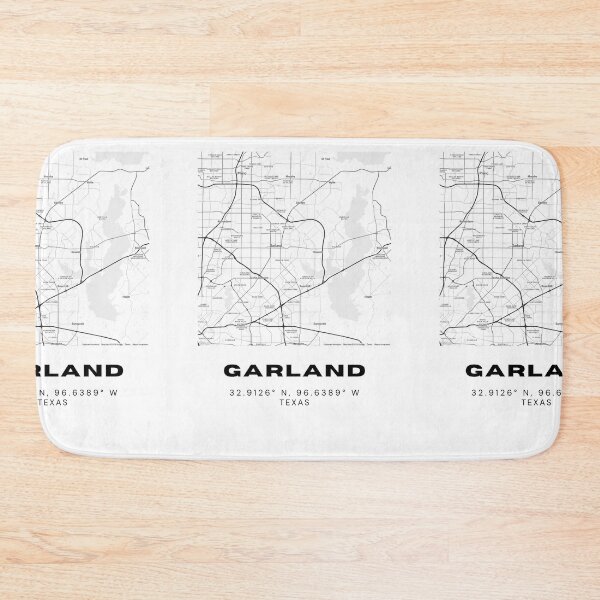 Item preview, Garland Map Poster – Minimalist Black & White Texas Wall Art designed and sold by RM-Journey.