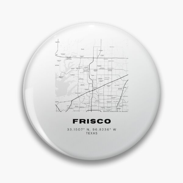 Item preview, Frisco Map Art – Minimalist North Texas Black & White Poster designed and sold by RM-Journey.