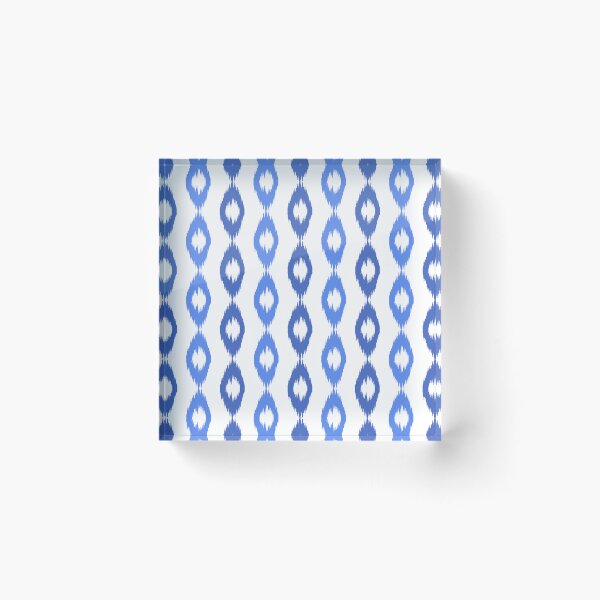 Item preview, Indigo Blue Ikat Chain Pattern  designed and sold by Sharon Schwalbe.