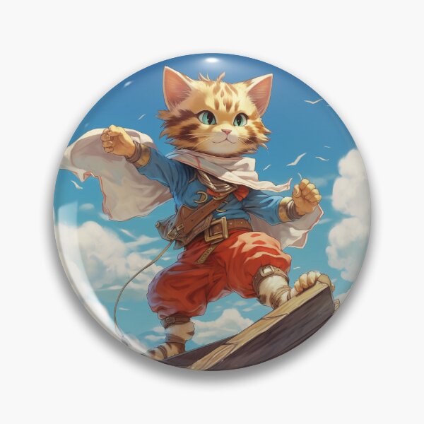 Item preview, Heroic Adventurer Cat on Sky Ship Deck designed and sold by Hakubiya.