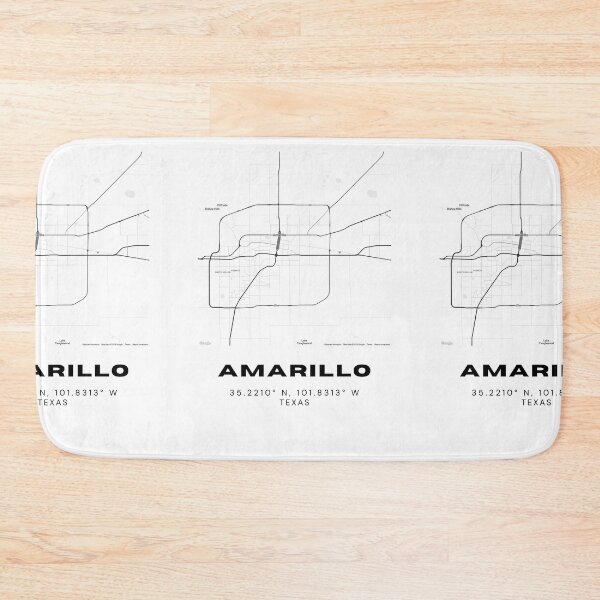 Item preview, Amarillo City Map – Modern Minimalist West Texas Poster designed and sold by RM-Journey.
