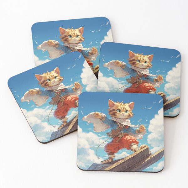 Item preview, Heroic Adventurer Cat on Sky Ship Deck designed and sold by Hakubiya.