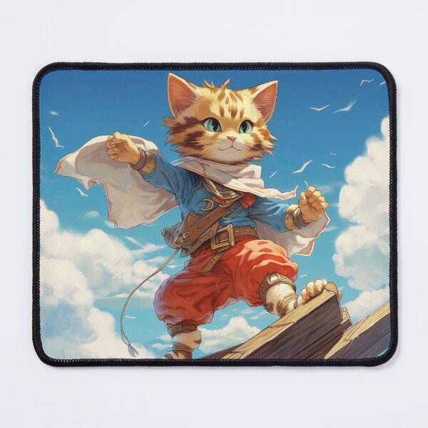 Item preview, Heroic Adventurer Cat on Sky Ship Deck designed and sold by Hakubiya.