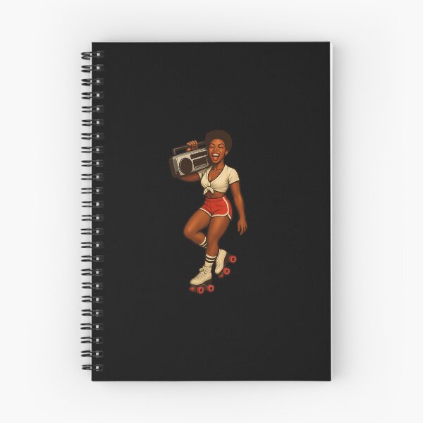 Item preview, Retro Roller Queen with Boombox designed and sold by heavyweights.