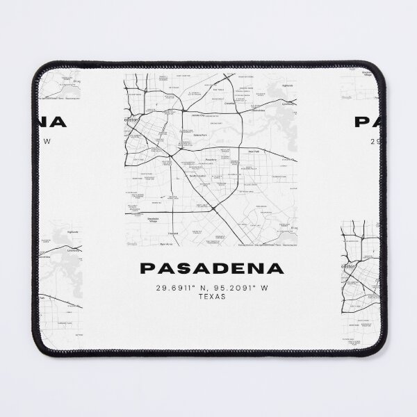 Item preview, Pasadena Map Poster – Minimalist Houston Area City Print designed and sold by RM-Journey.