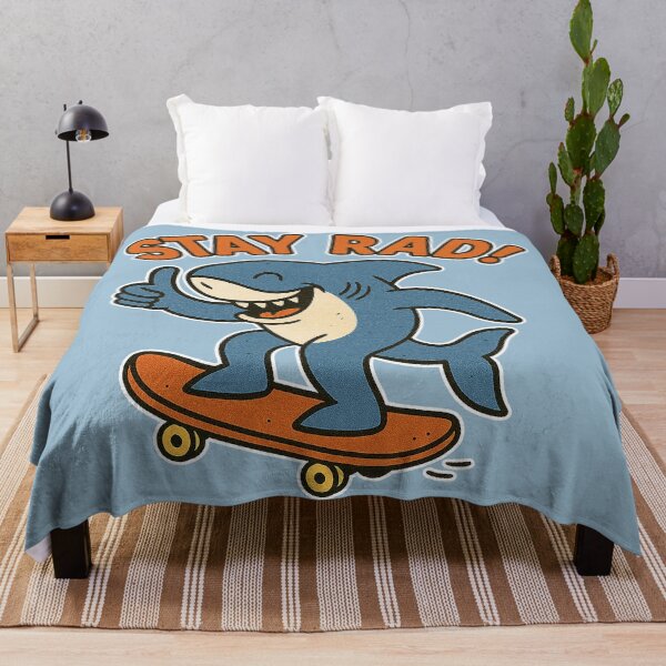 Item preview, Stay Rad Retro Skate Shark designed and sold by zzz888.