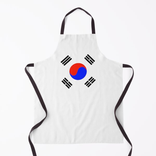 Item preview, South Korean flag in blue, black, red and white designed and sold by Martapp.