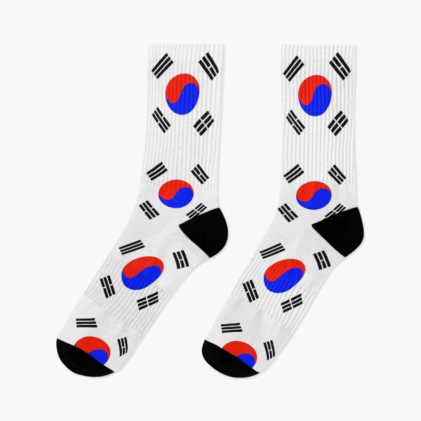 Item preview, South Korean flag in blue, black, red and white designed and sold by Martapp.