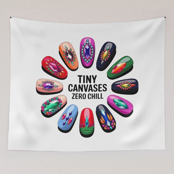 Item preview, Gemstone Nail Art Mandala designed and sold by Bliss Find And Design.