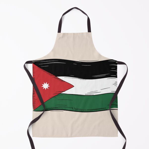 Item preview, Hand-Drawn Jordan Flag Illustration – Vibrant Middle Eastern Heritage Design designed and sold by Patricks-Art.