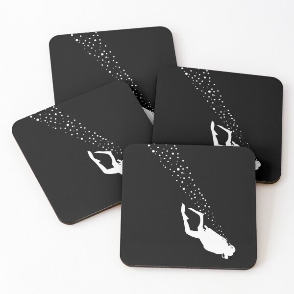 Item preview, Silhouette of a diver diving in the ocean designed and sold by Martapp.