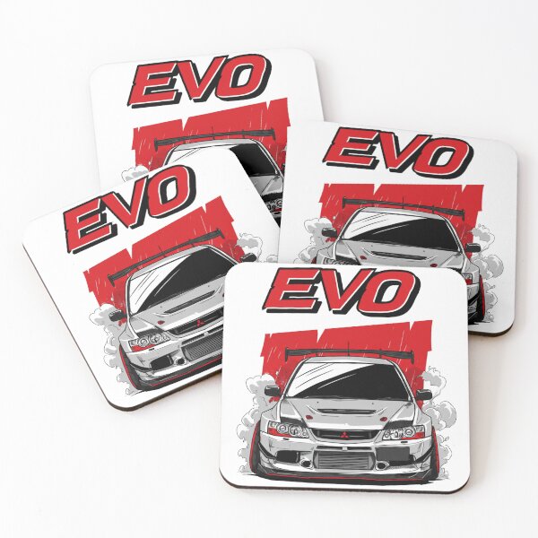 Item preview, Mitsubishi Evo 8 JDM Drift Car Art – Lancer Evolution VIII Turbo Tuner Poster, Tee & Sticker Design designed and sold by Snail-boys-co.