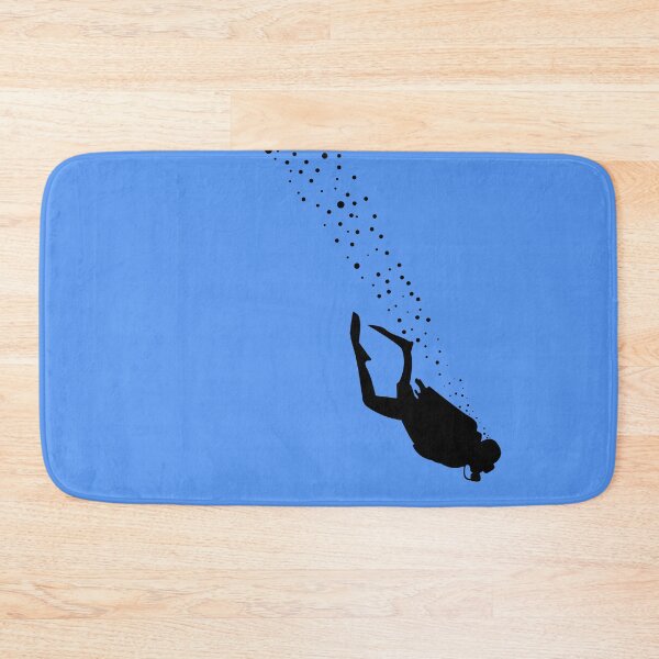 Item preview, Silhouette of a diver diving in the ocean designed and sold by Martapp.
