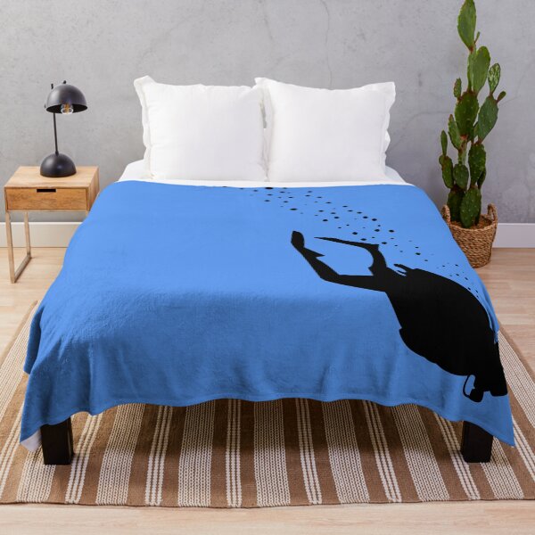 Item preview, Silhouette of a diver diving in the ocean designed and sold by Martapp.