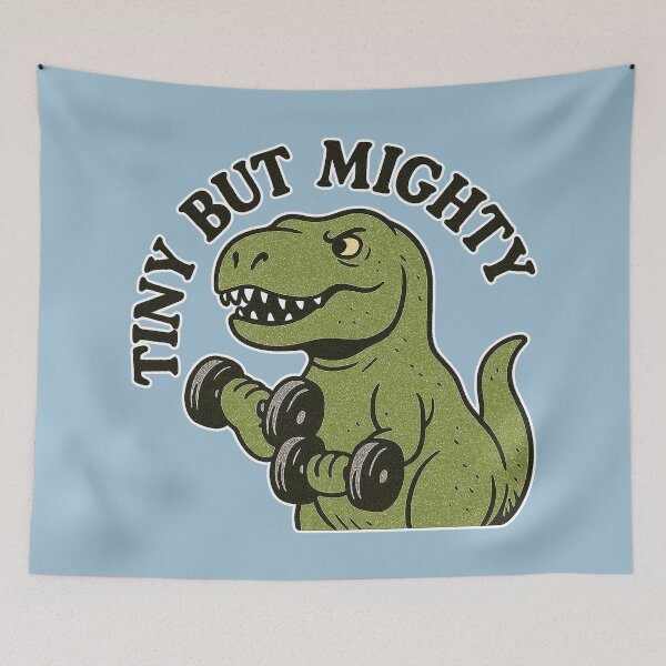 Item preview, Tiny But Mighty Weightlifting Rex designed and sold by zzz888.