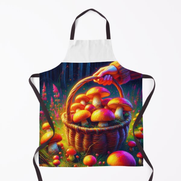 Item preview, Gathering the Forests Secrets – Enchanted Mushroom Harvest designed and sold by EmeraldeaArt.