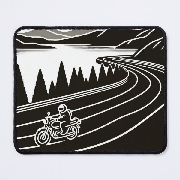 Item preview, Biker’s Journey Through Samosir – Vintage 80s Vector Art | Perfect for Touring Fans & Cityscape Apparel Designs designed and sold by knalpot-design.