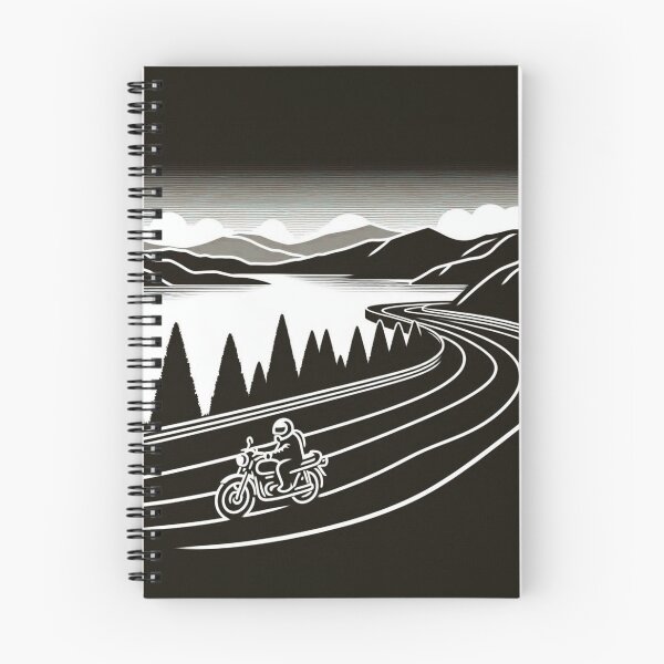 Item preview, Biker’s Journey Through Samosir – Vintage 80s Vector Art | Perfect for Touring Fans & Cityscape Apparel Designs designed and sold by knalpot-design.