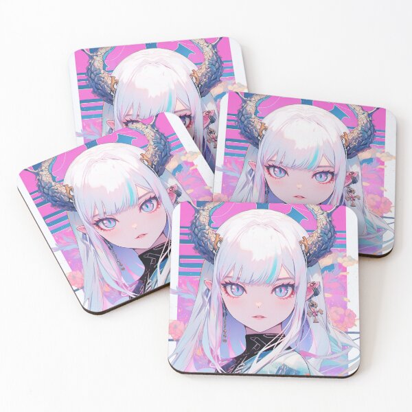 Item preview, Adorable Anime Demon Girl designed and sold by iWallGlow.