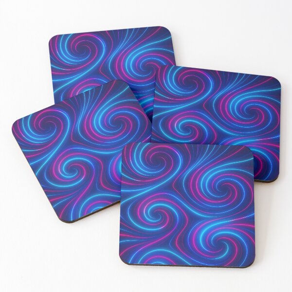 Item preview, Neon Spiral Vortex – Psychedelic Glow Pattern designed and sold by Velun.