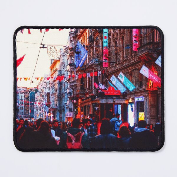 Item preview, Istanbul Streets in Motion – Taksim at Dusk designed and sold by Faruk Kalkan Travel Gallery.