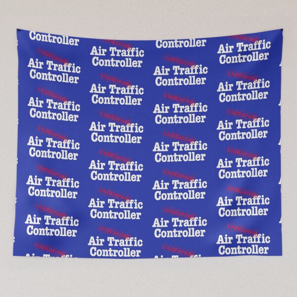 Item preview, Underpaid Air Traffic Controller- white text designed and sold by AdventuresOy.