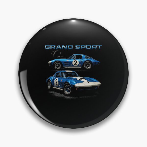 Item preview, 1963 Corvette Grand Sport – Blue and White American Racing Legend designed and sold by TheArtOfCar.