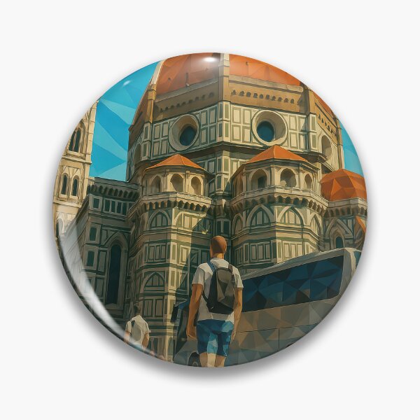 Item preview, Florence SANTA MARIA DEL FIORE – The Crown of the Renaissance (Pop Art Travel Poster and Greeting Card) designed and sold by Earth Celebration Designs.