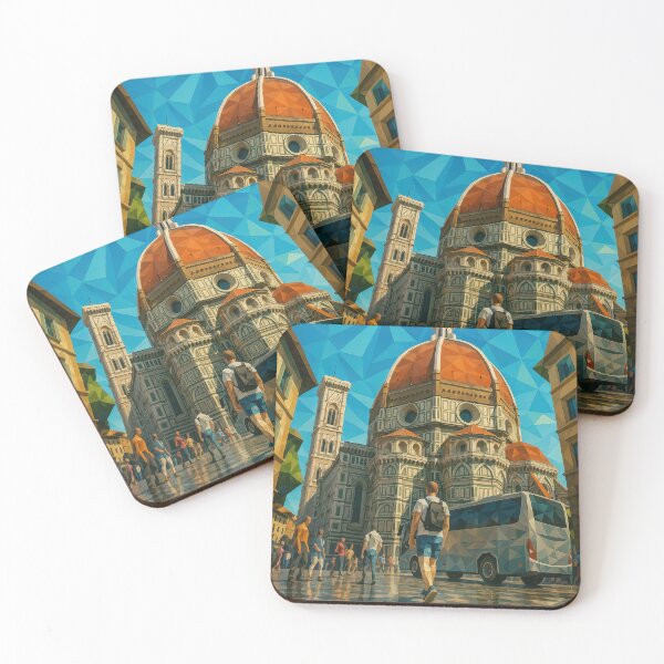 Item preview, Florence SANTA MARIA DEL FIORE – The Crown of the Renaissance (Pop Art Travel Poster and Greeting Card) designed and sold by Earth Celebration Designs.