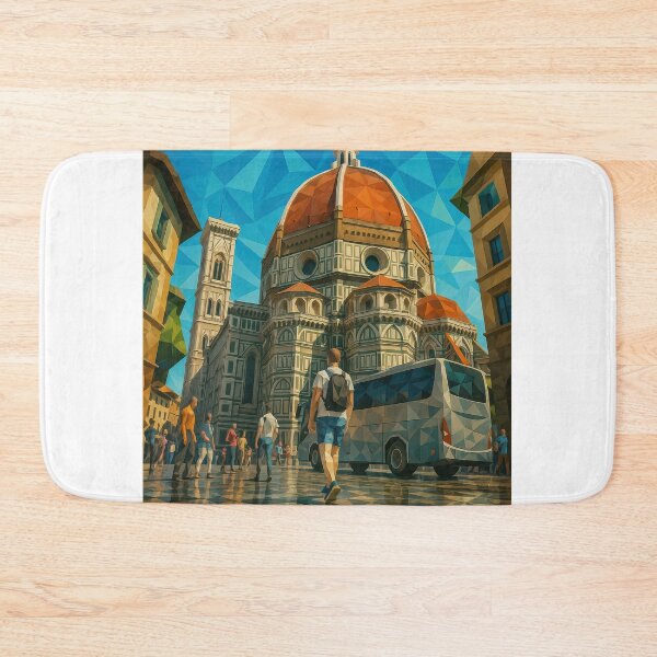 Item preview, Florence SANTA MARIA DEL FIORE – The Crown of the Renaissance (Pop Art Travel Poster and Greeting Card) designed and sold by Earth Celebration Designs.