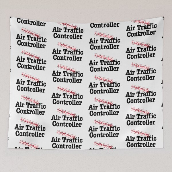 Item preview, Underpaid Air Traffic Controller- black text designed and sold by AdventuresOy.
