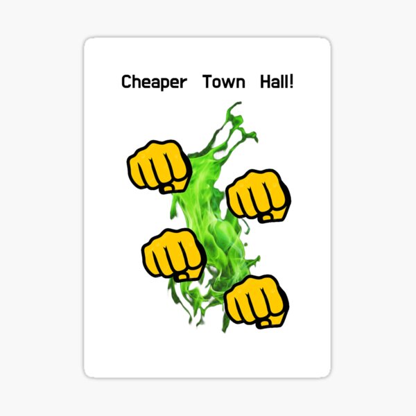 Item preview, Cheaper Town Hall designed and sold by ImageDesignsAndStuff.