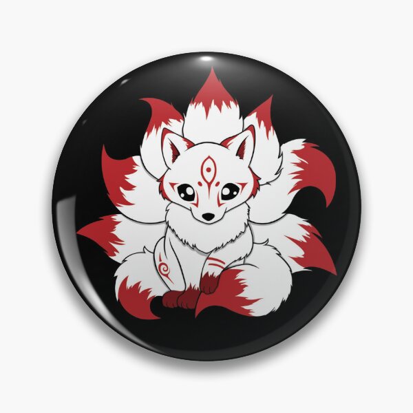 Item preview, Cute monster - the nine-tailed fox kitsune designed and sold by Grey House.