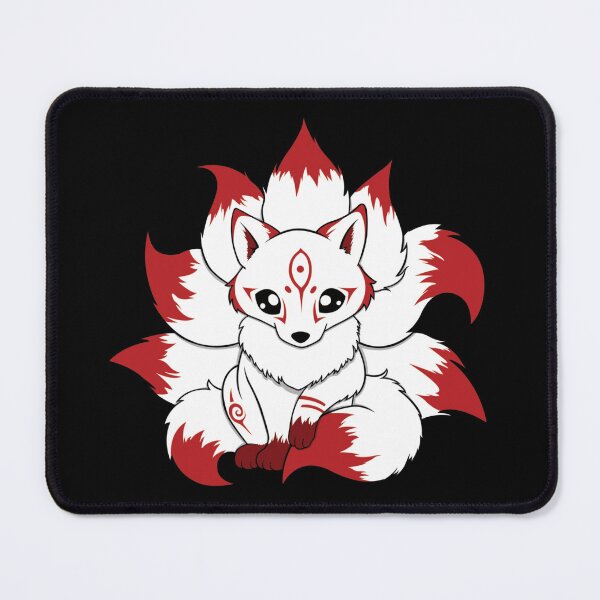 Item preview, Cute monster - the nine-tailed fox kitsune designed and sold by Grey House.