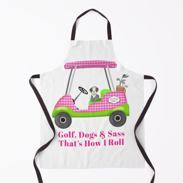 Item preview, Schnauzer Sitting In Pink Golf Cart  designed and sold by daphsam.